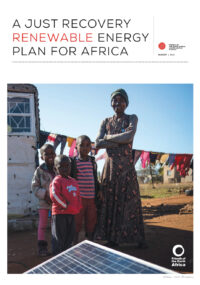 Friends of the Earth Just Recovery Renewable Energy Plan for Africa 2021_cover page