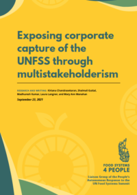 UNFSS corporate capture report cover ENG